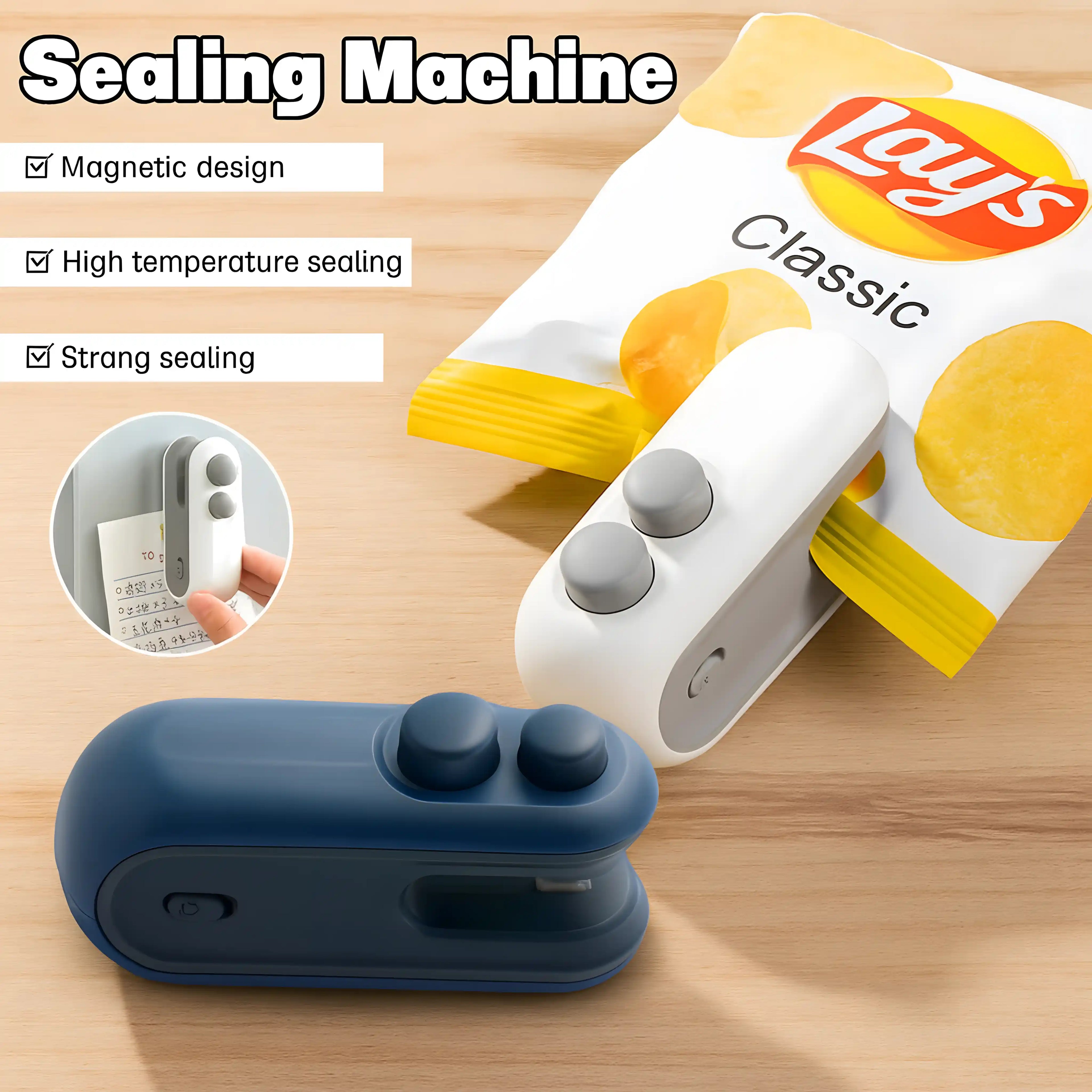 Mini Heat Sealer — USB Rechargeable Bag Sealer for Fresh Snacks