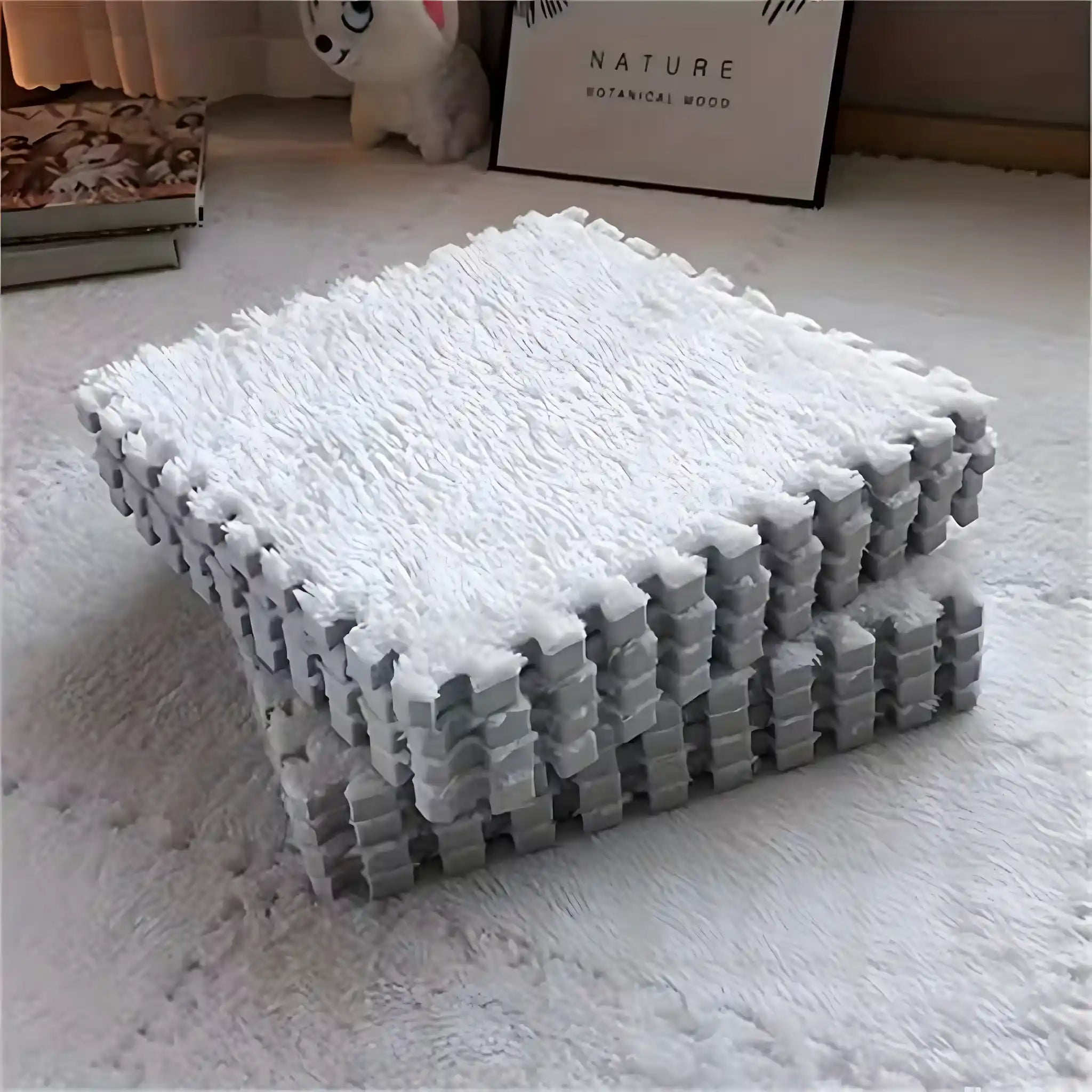 PlushTile Modular Soft Floor Mat (12 Tiles)
