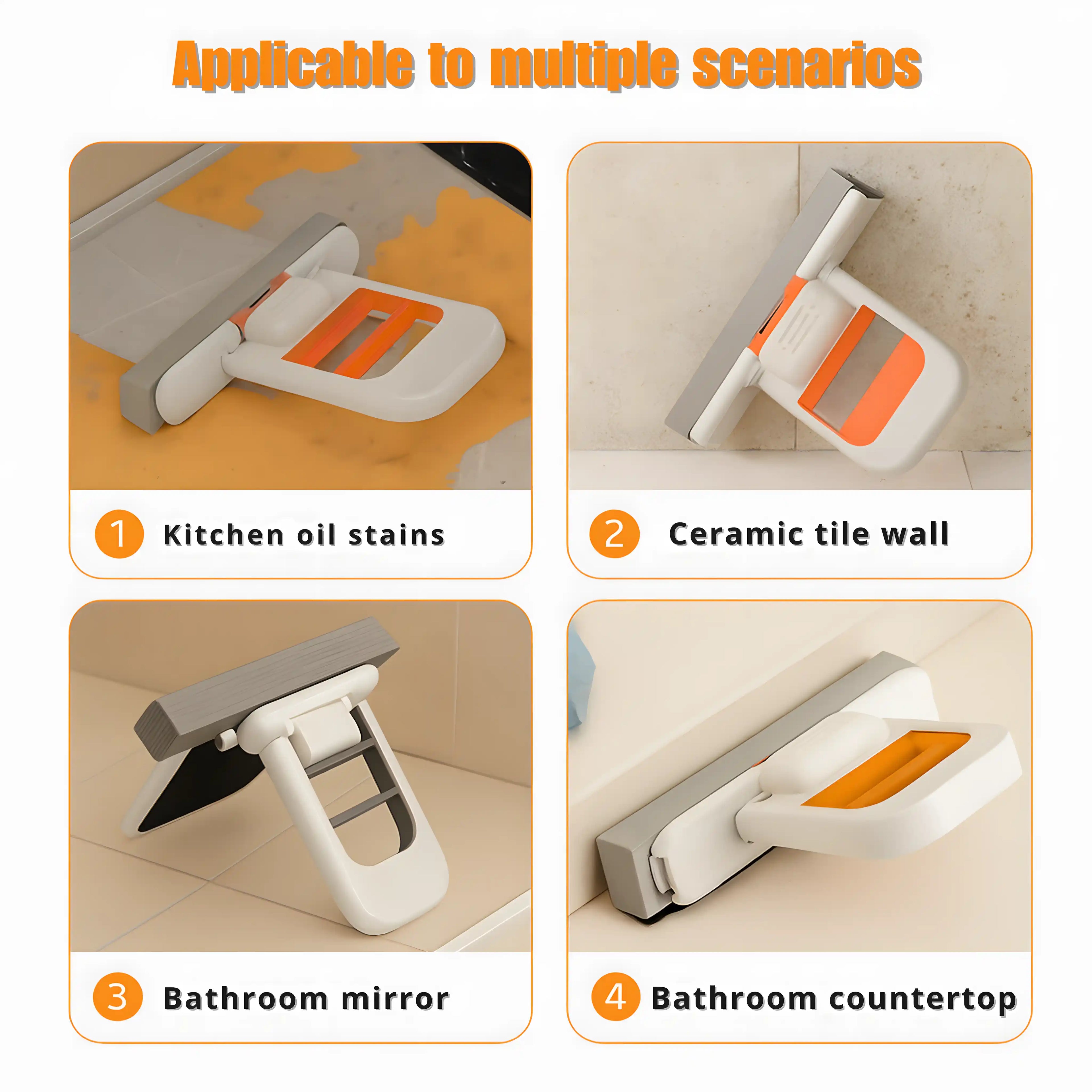 Mini Mop & 3 Sponge Refills — Compact Cleaning Tool for Every Surface