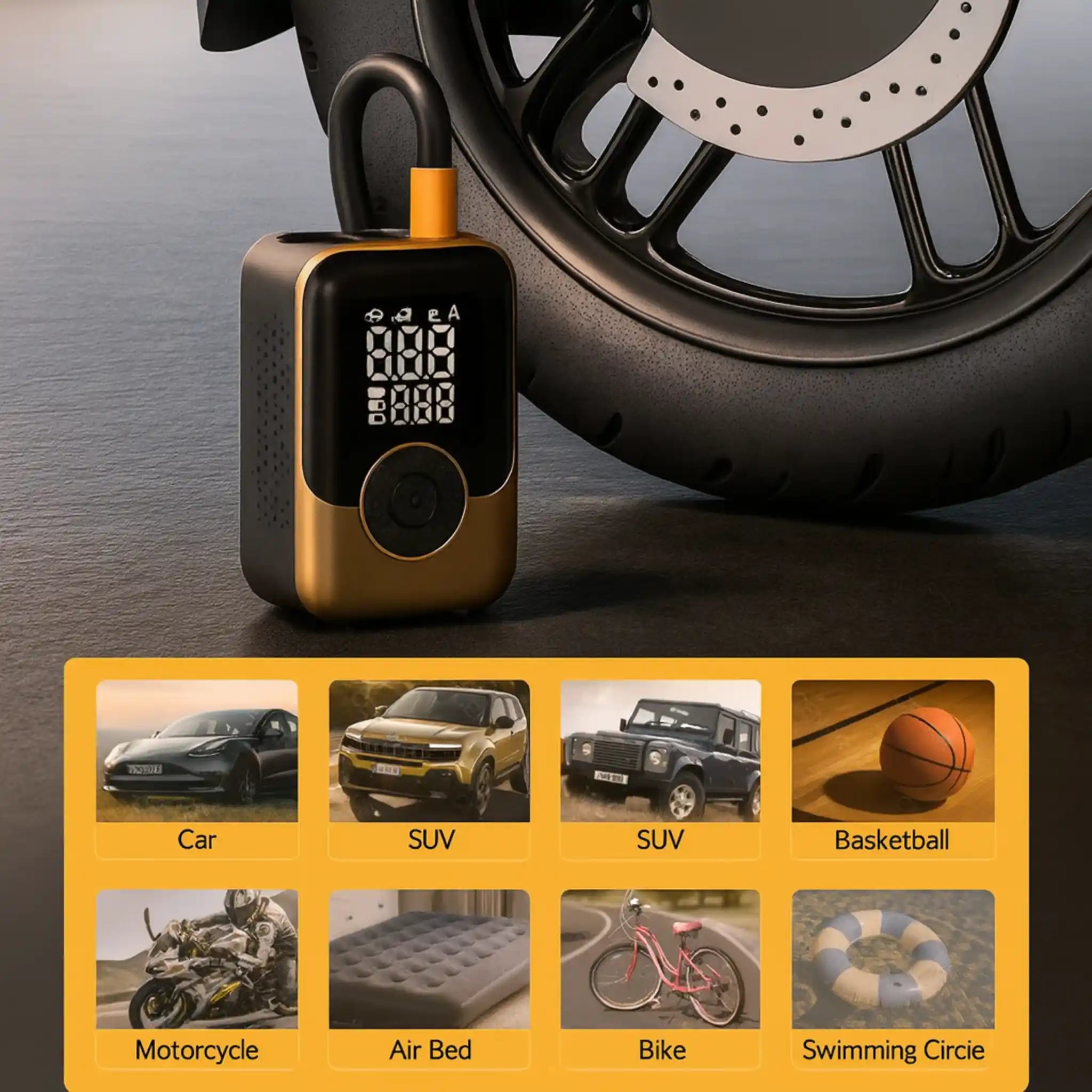 Smart Wireless Air Pump — Fast & Easy Inflation Anywhere