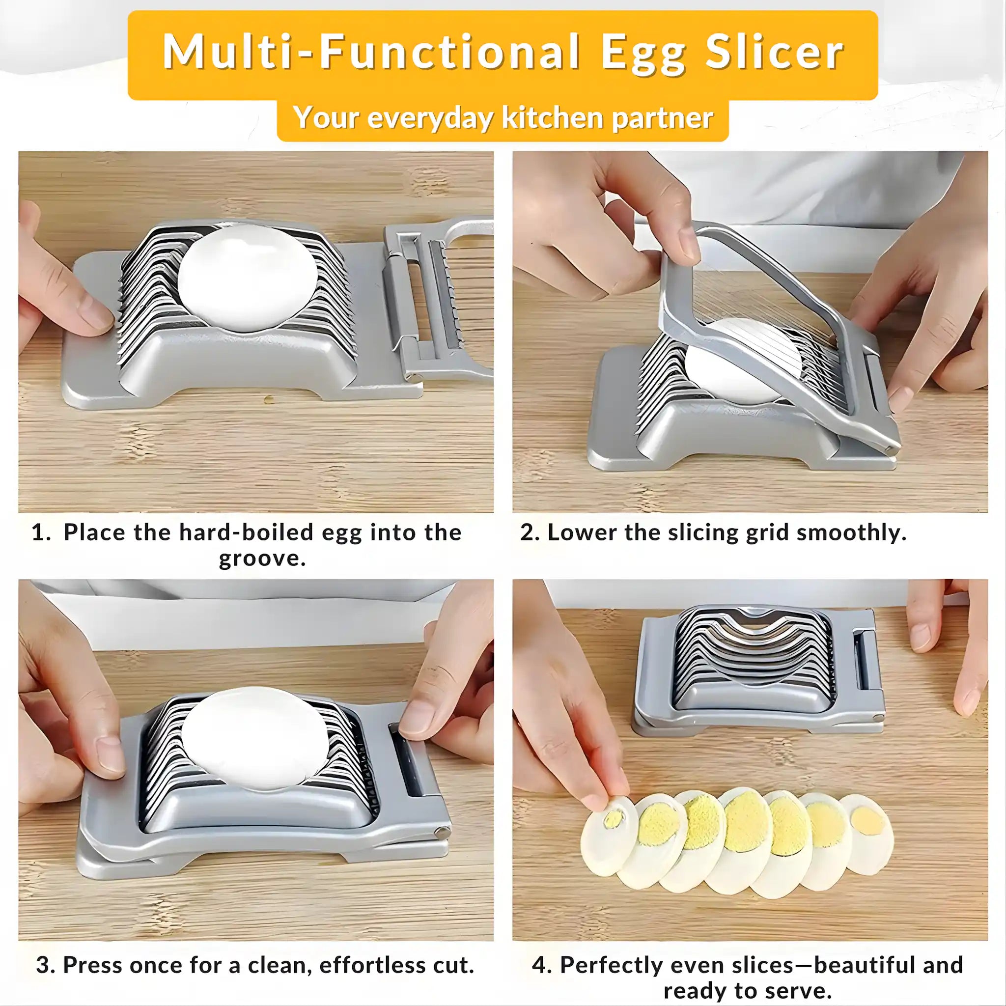 SliceMaster Premium Egg & Fruit Cutter