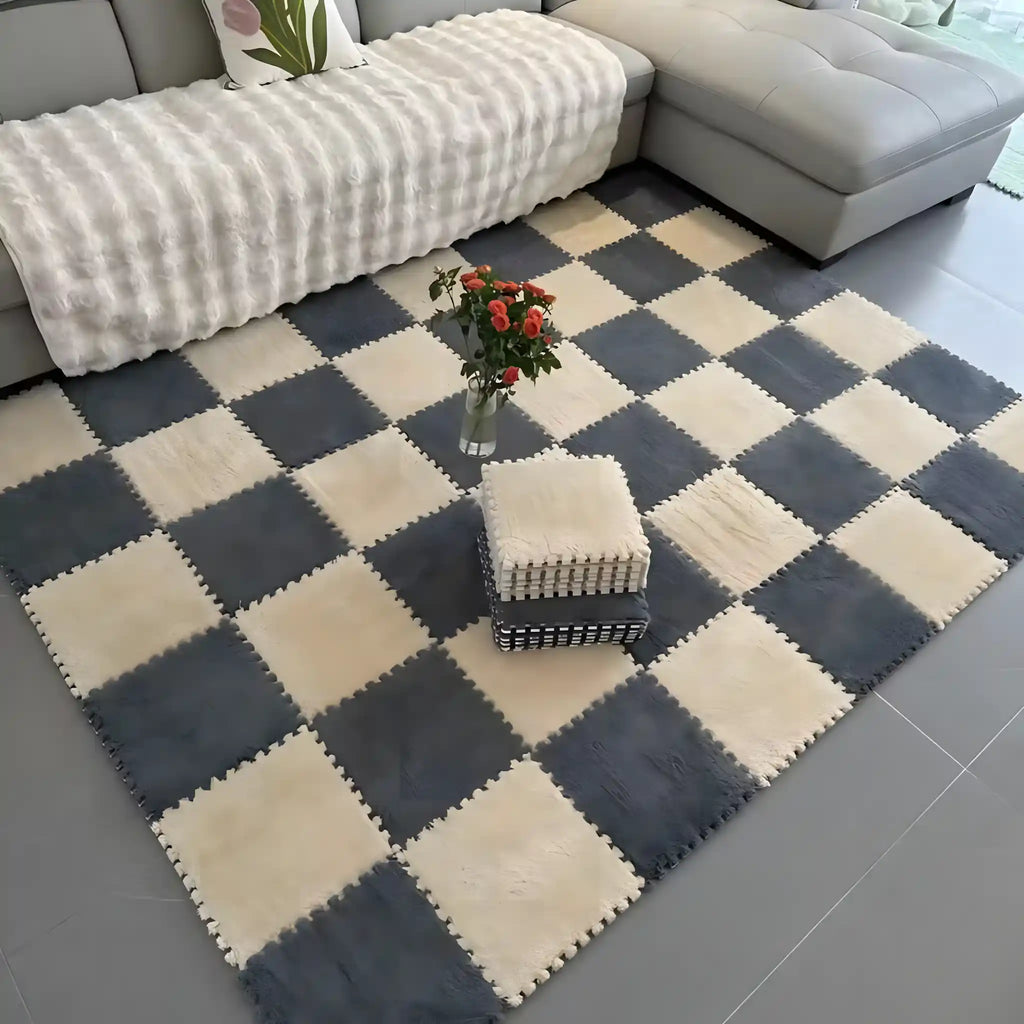 PlushTile Modular Soft Floor Mat (12 Tiles)