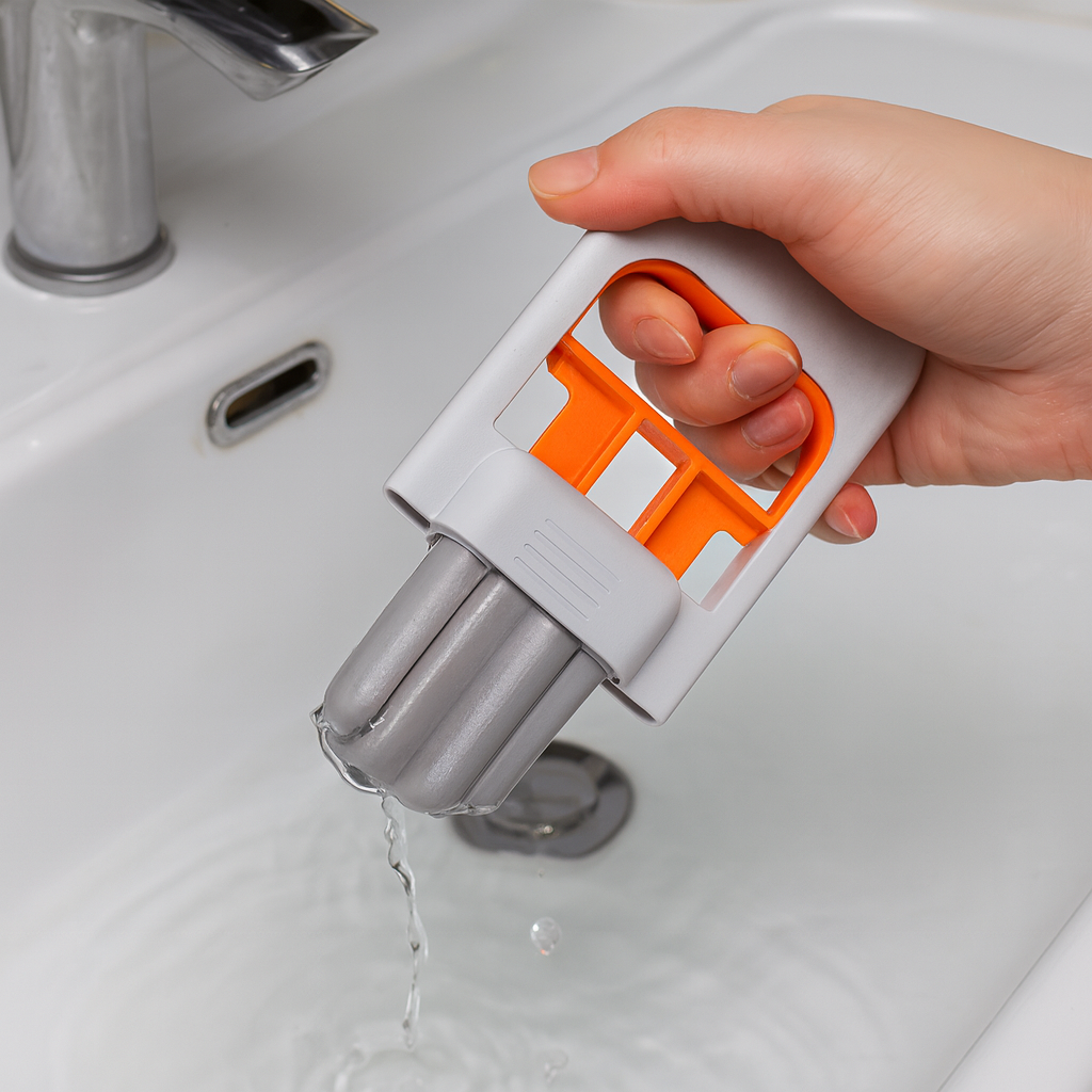 Mini Mop & 3 Sponge Refills — Compact Cleaning Tool for Every Surface