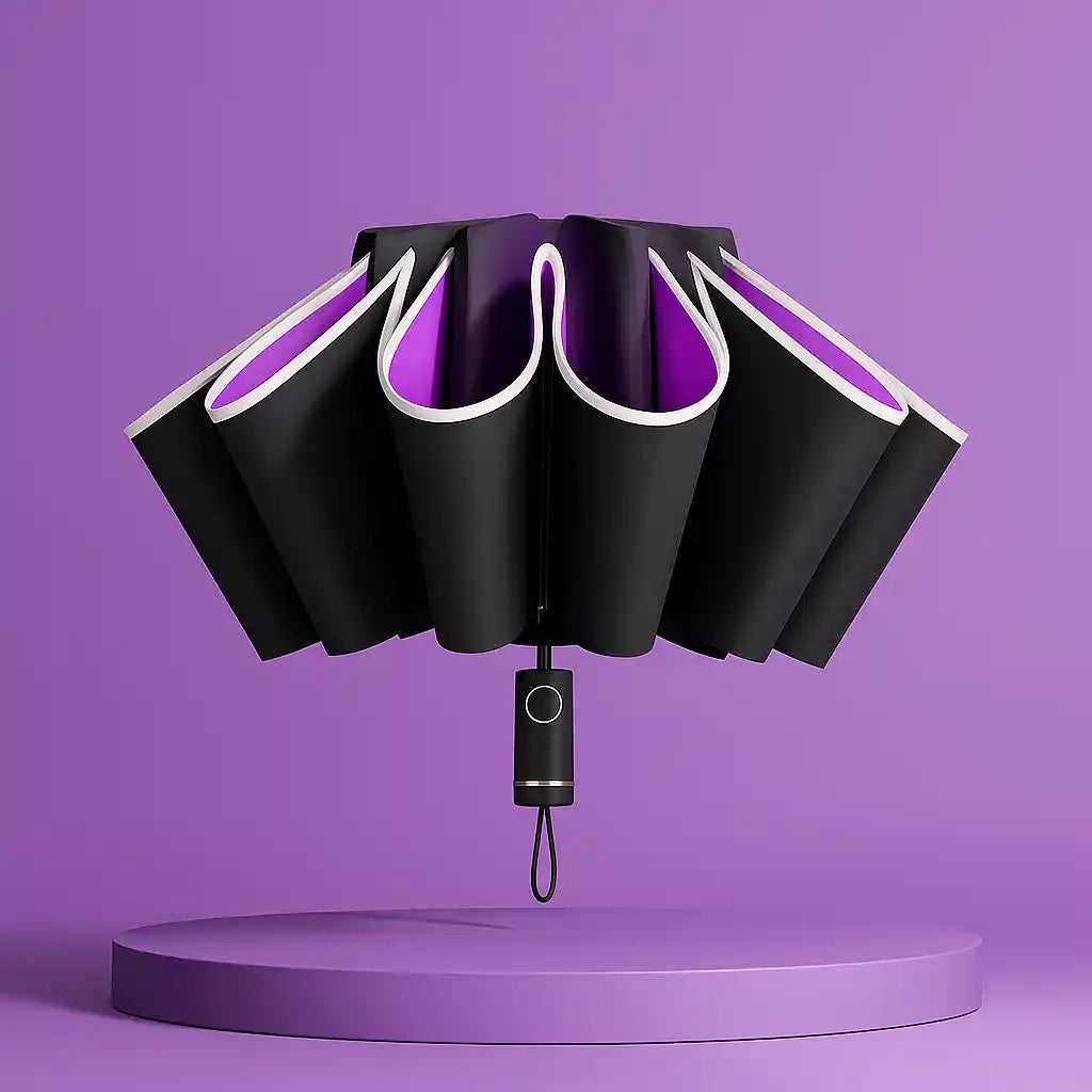 WindProof Auto Umbrella — Compact, Stylish & Durable