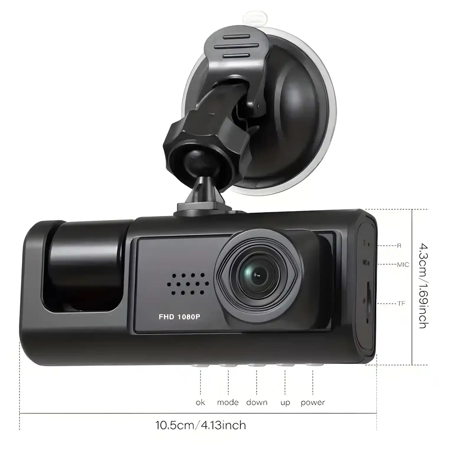 Car DVR 3-Channel — Full HD 1080P for Complete Road Safety