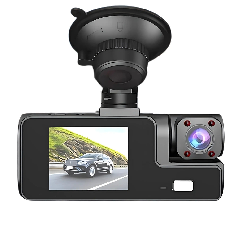 Car DVR 3-Channel — Full HD 1080P for Complete Road Safety